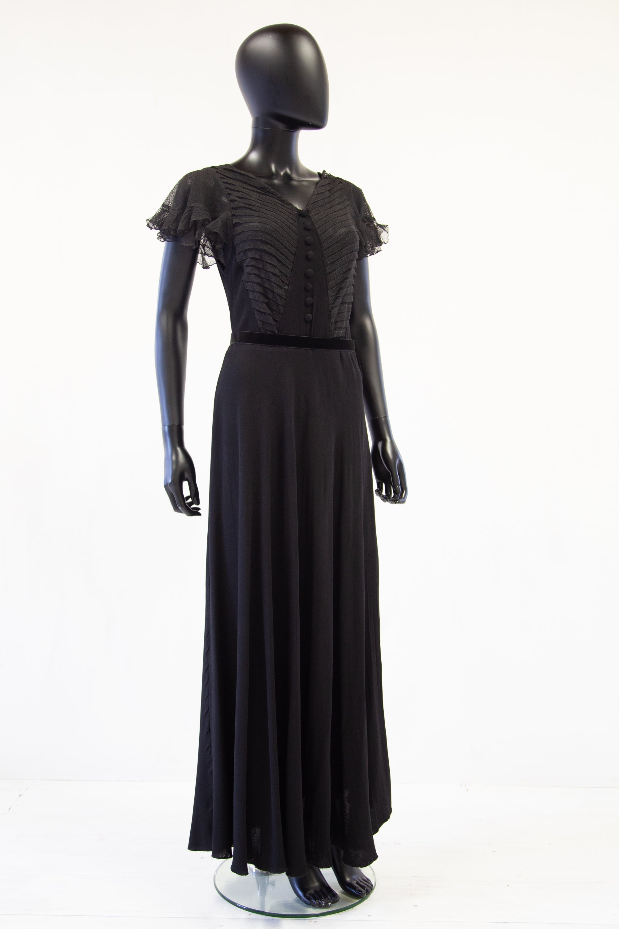 Vintage 1930s Black Tulle Dress – ALEXANDRA-KING