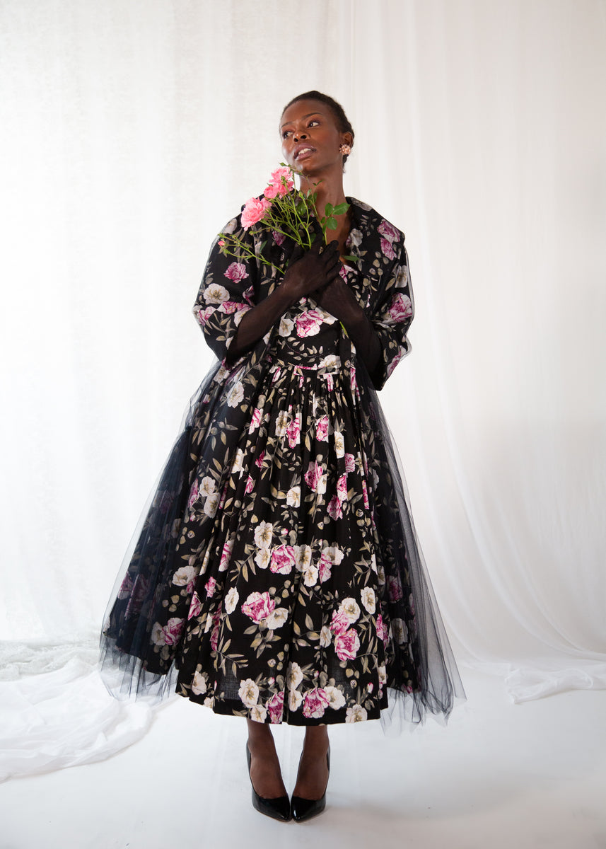 Sidhe Rose Linen Tulle Opera Coat – ALEXANDRAKING