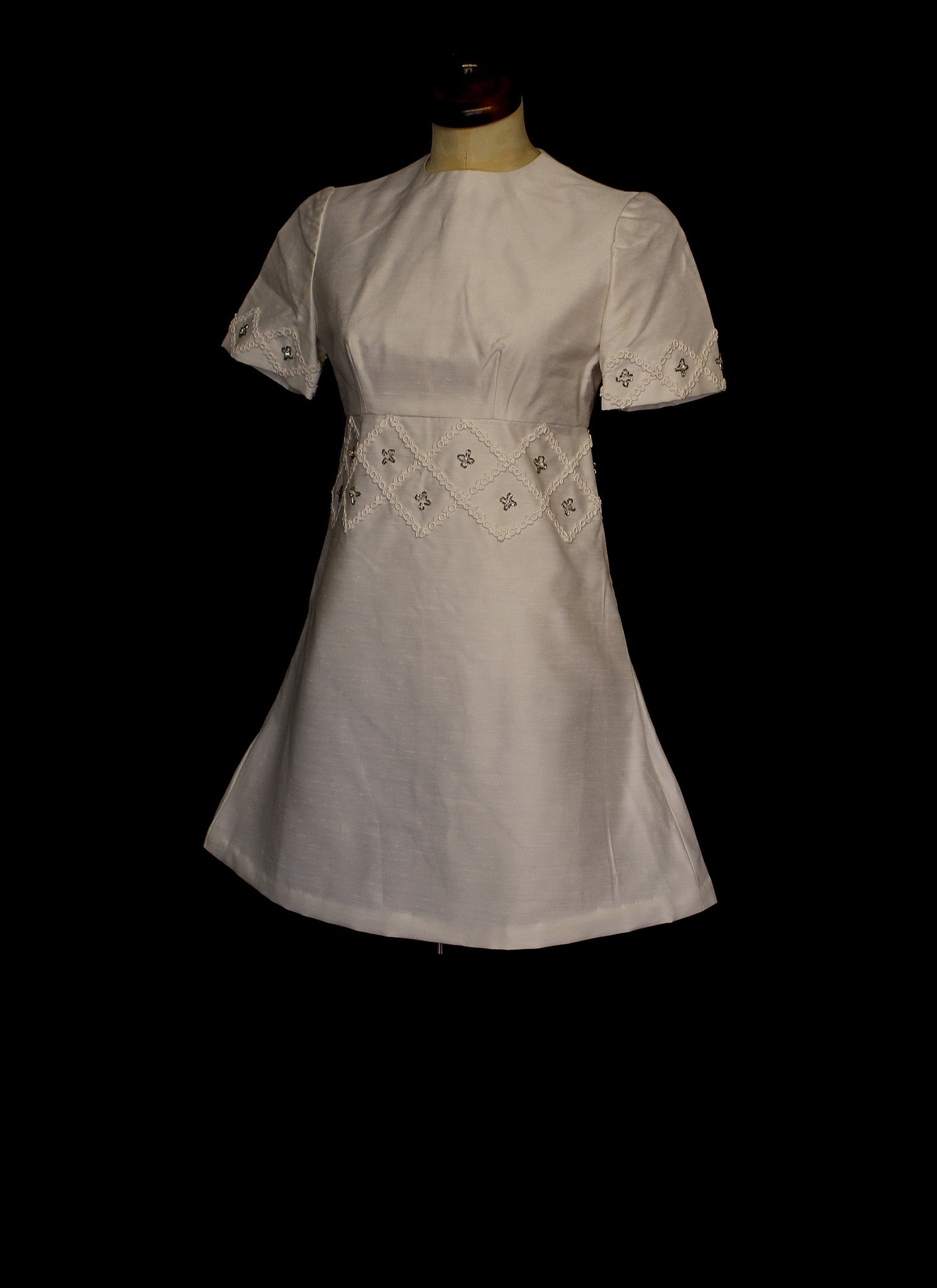 Vintage 1960s Mini Mod Wedding Dress ALEXANDRA-KING Vintage 1960s Mini Mod Wedding Dress ALEXANDRA-KING
