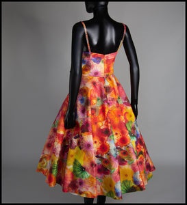 The Showgirl - Printed Wool Felt Dress - Liz Clay Collaboration