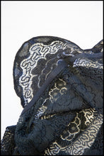 Vintage 1920s Black Scallop Lace Top