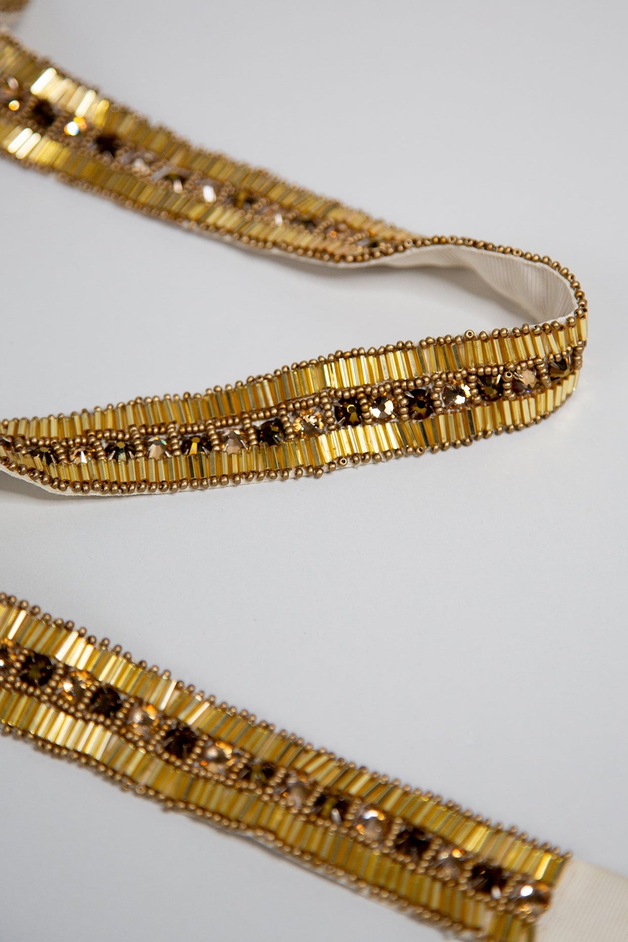 gold beaded belt for dress Rhinestone Belt Crystal Applique Bridal Wedding Dress Applique Beaded Sequin Embellishments for Women, Gold