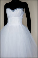 Debby - White Tulle Prom Dress - S