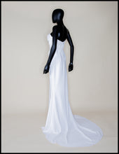 The Bride - Ivory Crepe Old Hollywood Dress and Cape- S