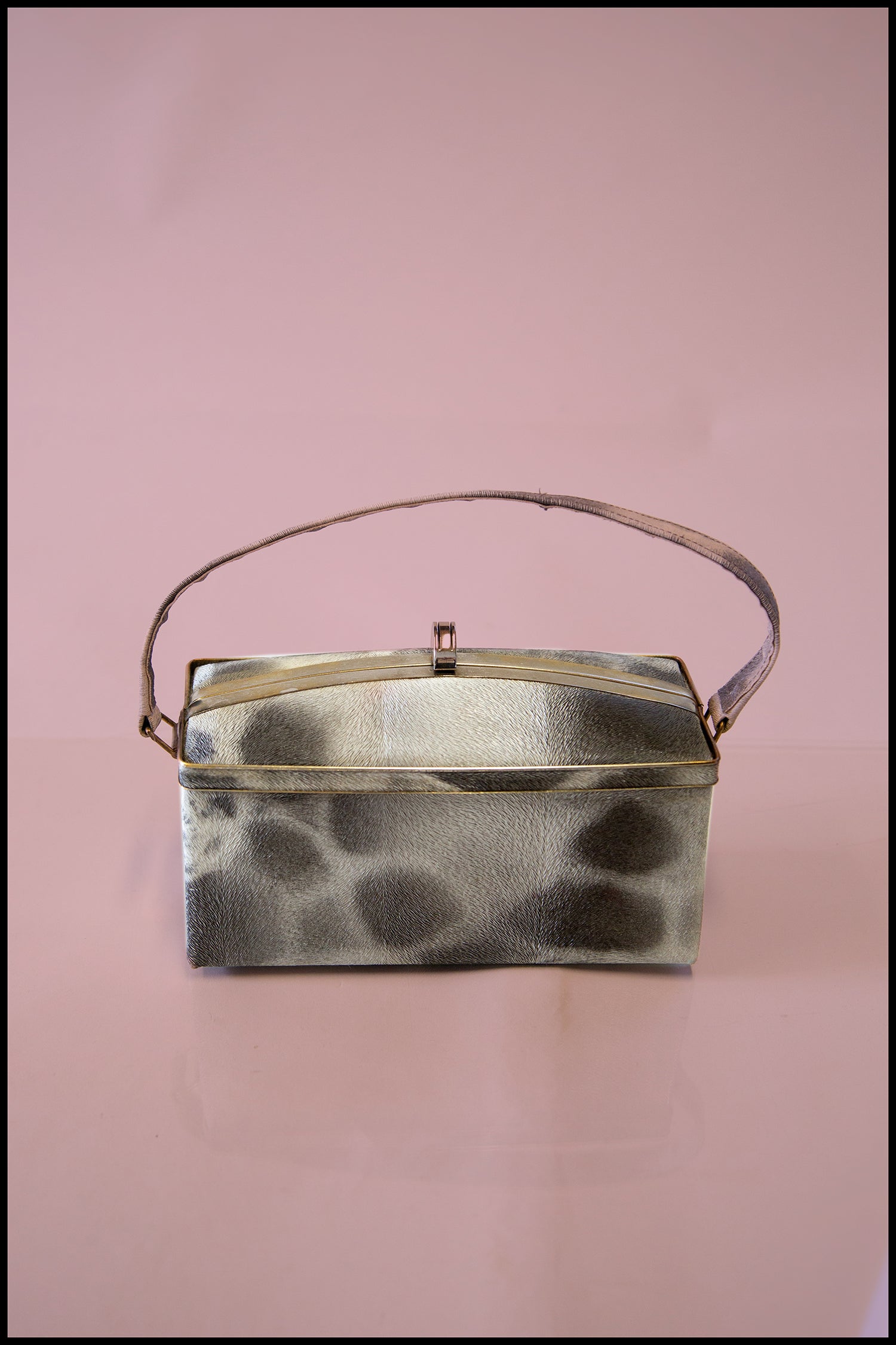 Vintage 1950s Dapple Grey Box Bag