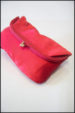 Vintage 1950s Red Satin Clutch Bag