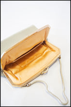Vintage 1970s Cream Chain Mail Mesh Bag