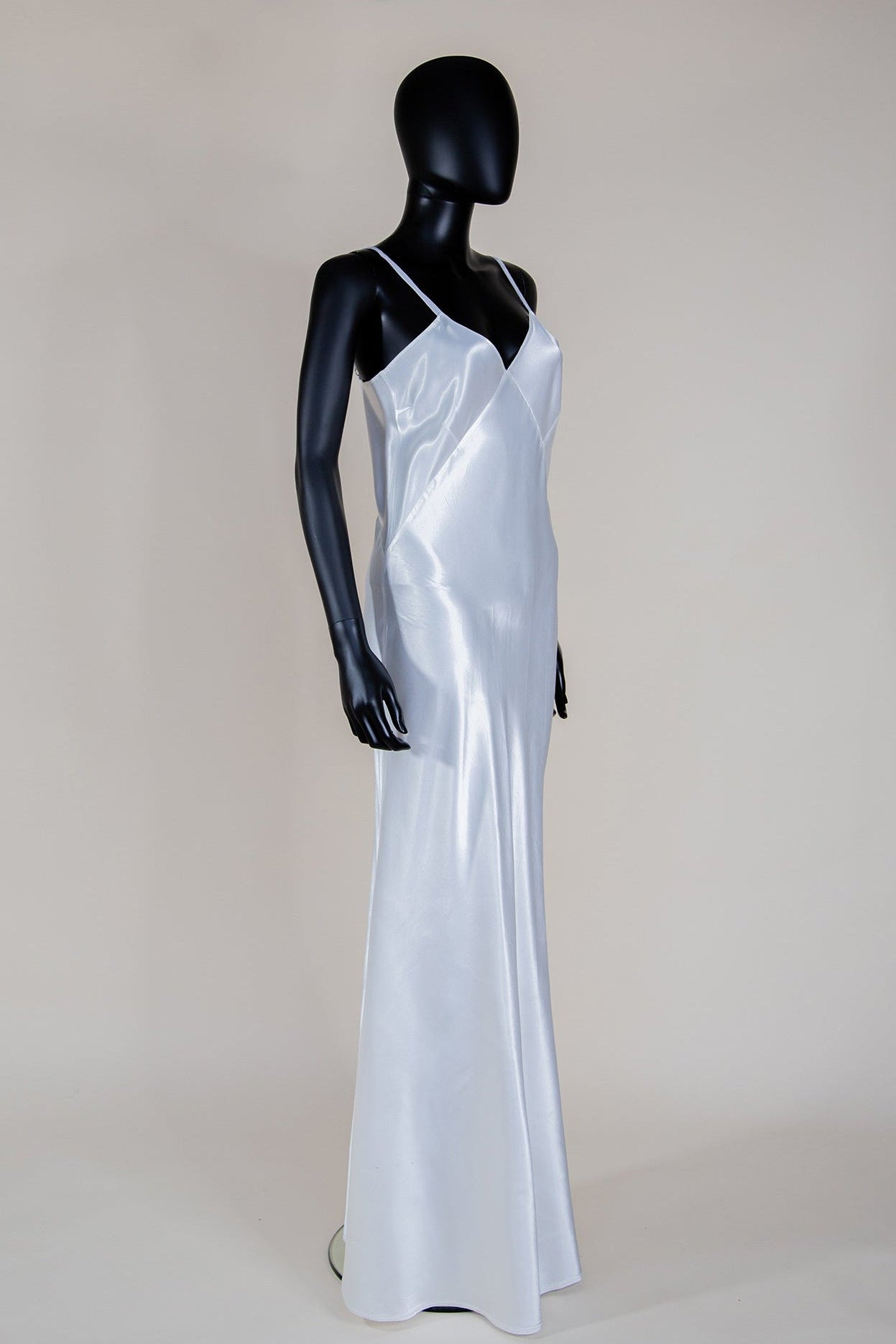 the white silk dress trailer Rhiannon Pure White Silk Dress STUDIO ALASHANGHAI SILK