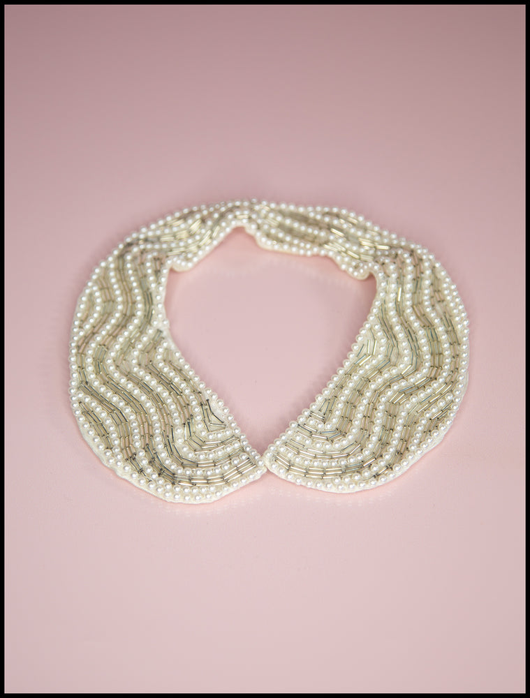 Vintage 1930s Pearl Beaded Collar