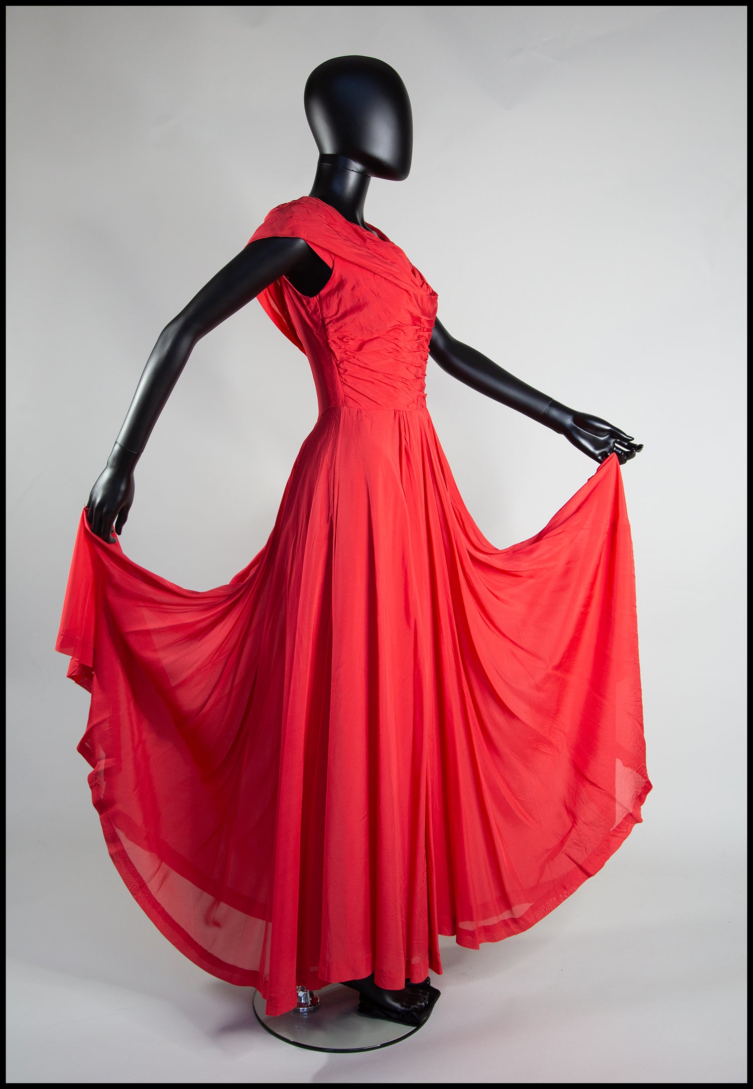 Vintage 1950s Red Evening Gown ALEXANDRA-KING Vintage 1950s Red Evening Gown ALEXANDRA-KING