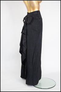 Vintage Edwardian Black Bow Skirt