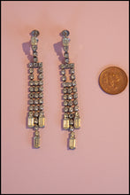 Vintage 1930s Rhinestone Chandelier Earrings