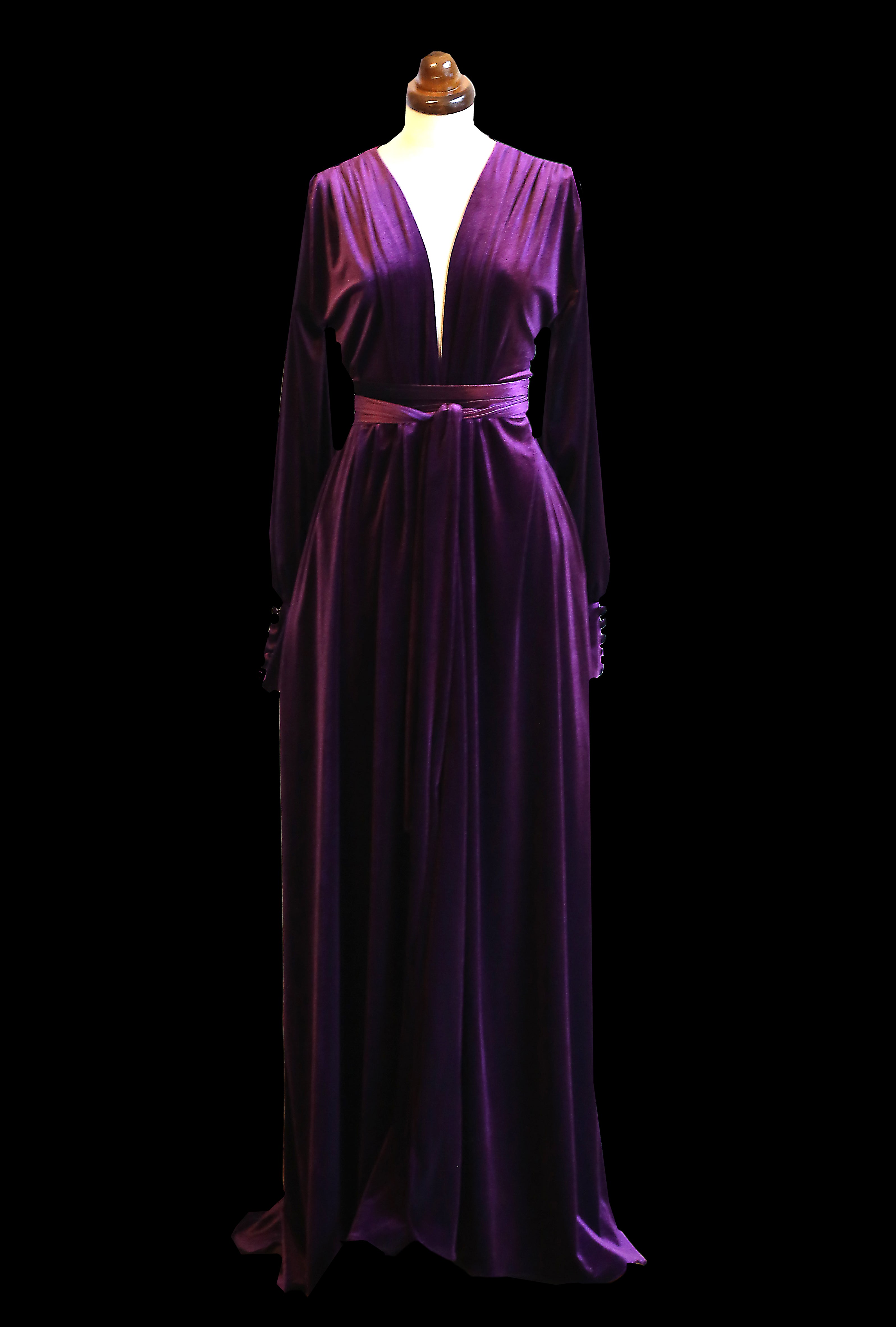 Vamp - Deep Purple Velvet Gown ALEXANDRA-KING Vamp - Deep Purple Velvet Gown ALEXANDRA-KING