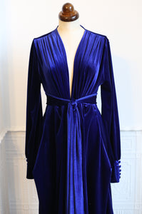 Vamp - Royal Blue Velvet Gown