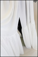 Vamp - Hollywood Ivory Chiffon Bishop Sleeve Gown
