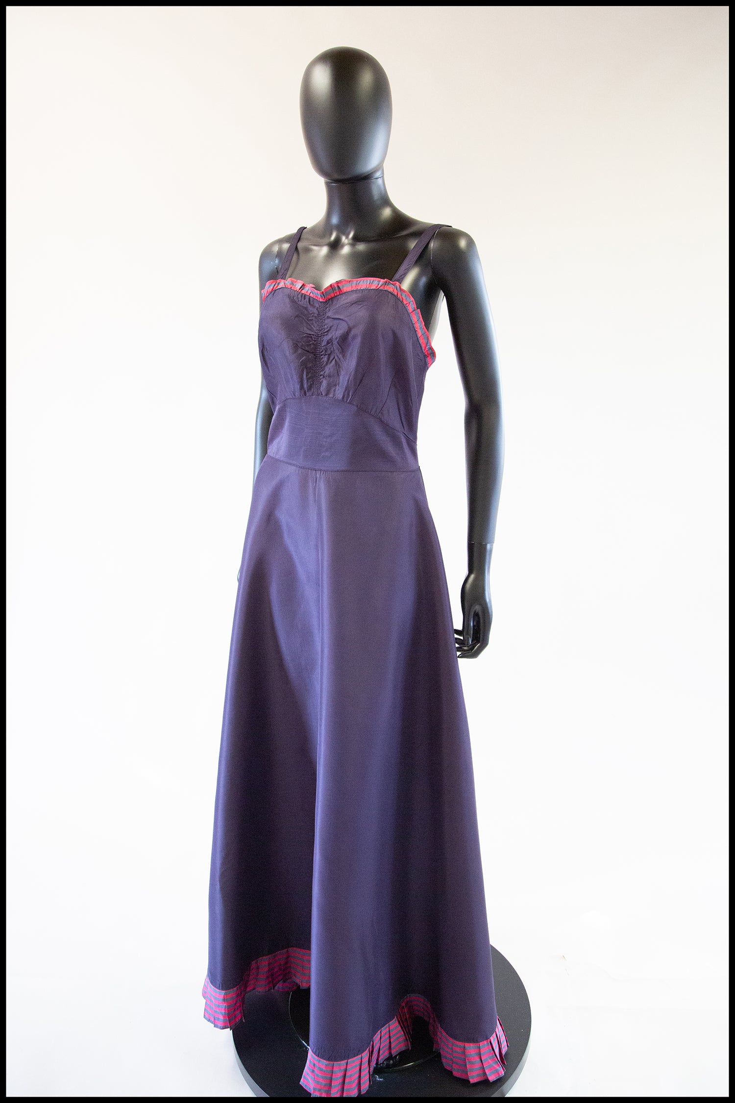 Vintage 1930s Purple Taffeta Slip Dress ALEXANDRA-KING Vintage 1930s Purple Taffeta Slip Dress ALEXANDRA-KING