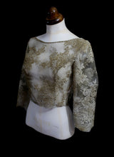 Gold Corded Lace Bodice Top