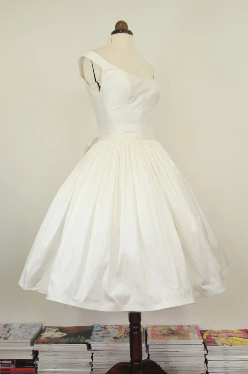 vintage midi wedding dresses Sweetheart Midi Wedding Dress  HAREM's Brides