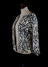 Vintage 1950s Monochrome Sequin Jacket