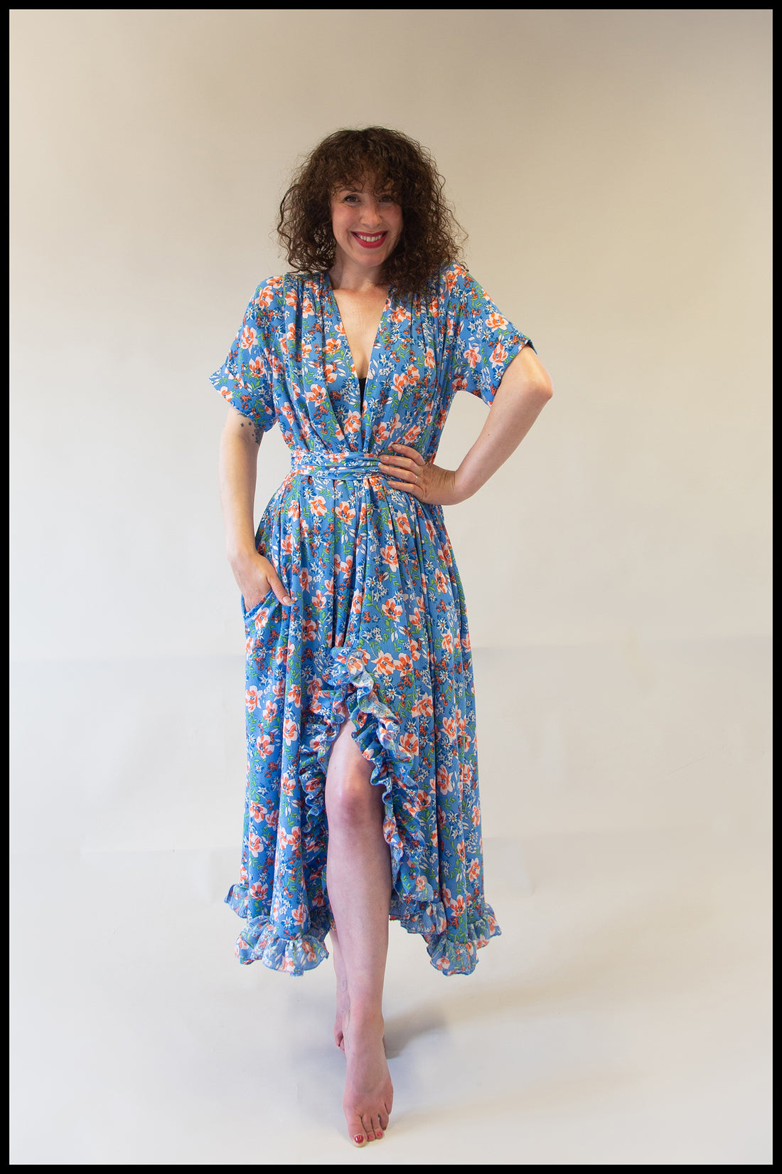 blue floral summer dress alexandra king 