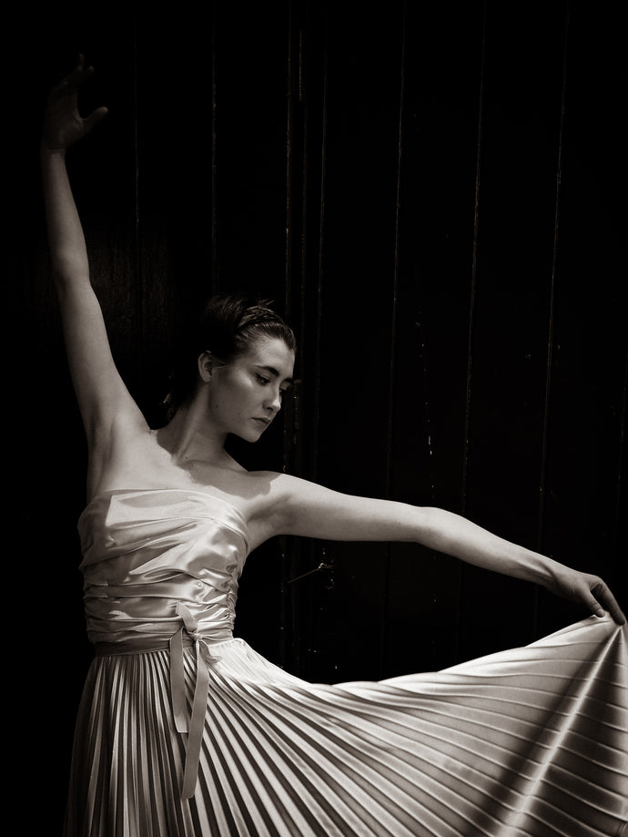 Blush Pleated Ballet Dress