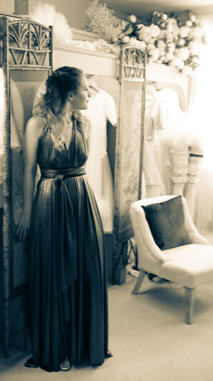 Metallic Studio Gown