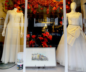 Alexandra King Chris Lee window of Wells boutique