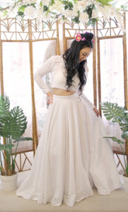 Emily's Boho Broderie Anglaise Wedding Dress