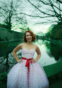 1950s Style Sweet Heart Tulle Prom Dress
