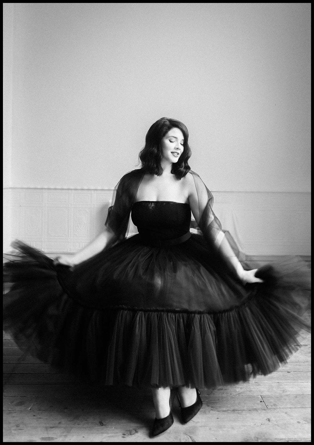 Ballerina Dress in Black Tulle