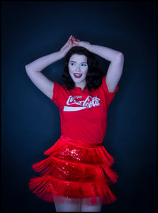 Coca Cola Red Tassel Skirt