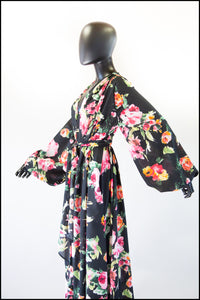 1930s style floral crepe dress Alexandra King for Deadly is the Female