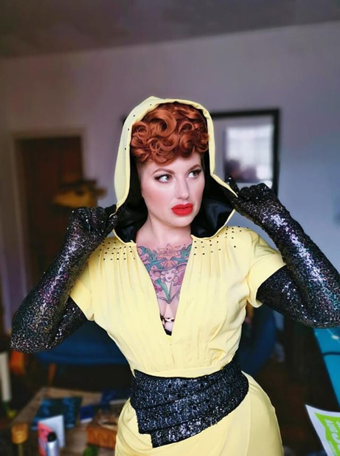 Making Of A Gown for Greyhound Vintage