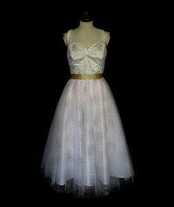 Glittering 50's Style Wedding Dress