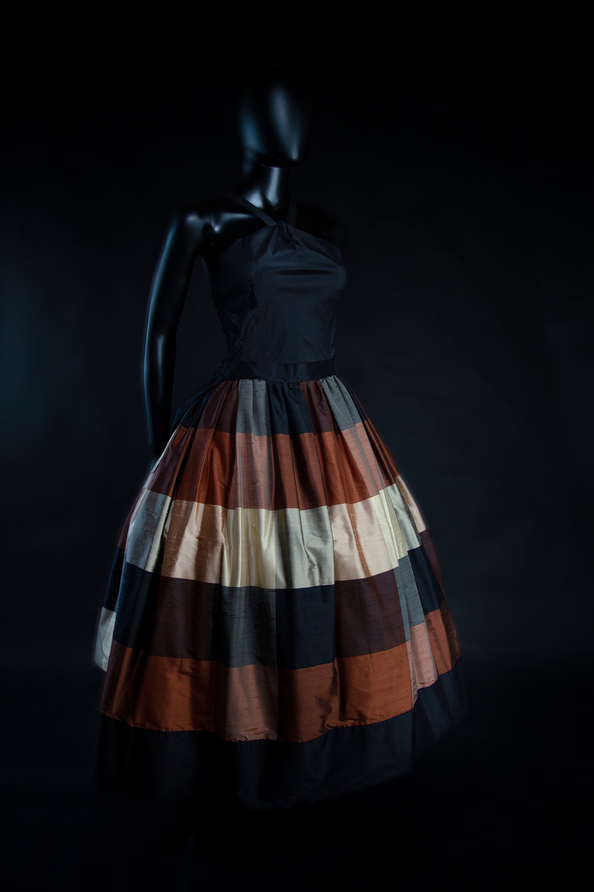 autumn silk dress The Autumn Dress in Ocean Silk, Size Medium
