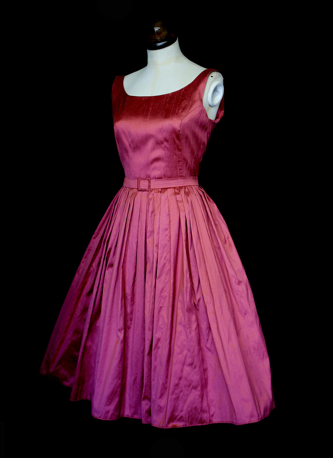 Betty Silk Full Skirt Dress