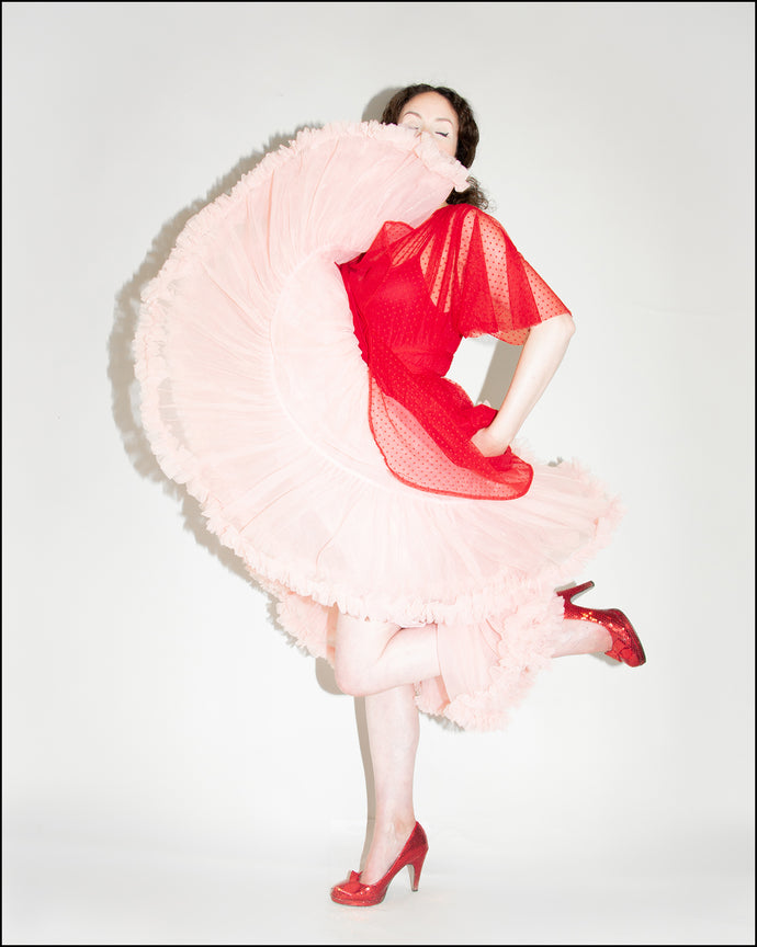 Red Dot Tulle Dress