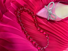 Vintage 1970s Hot Pink Chiffon Maxi Dress