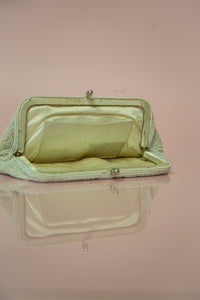 vintage 1930s art deco pearl beaded bridal bag
