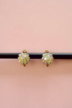 Vintage 1960s Iridescent Crystal Earrings