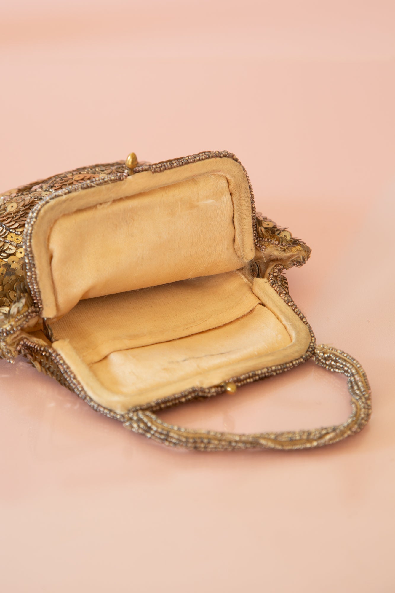 Vintage 1920s Antique Gold Sequin Purse