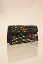 Vintage 1940s Blue Bobble Bead Clutch Bag
