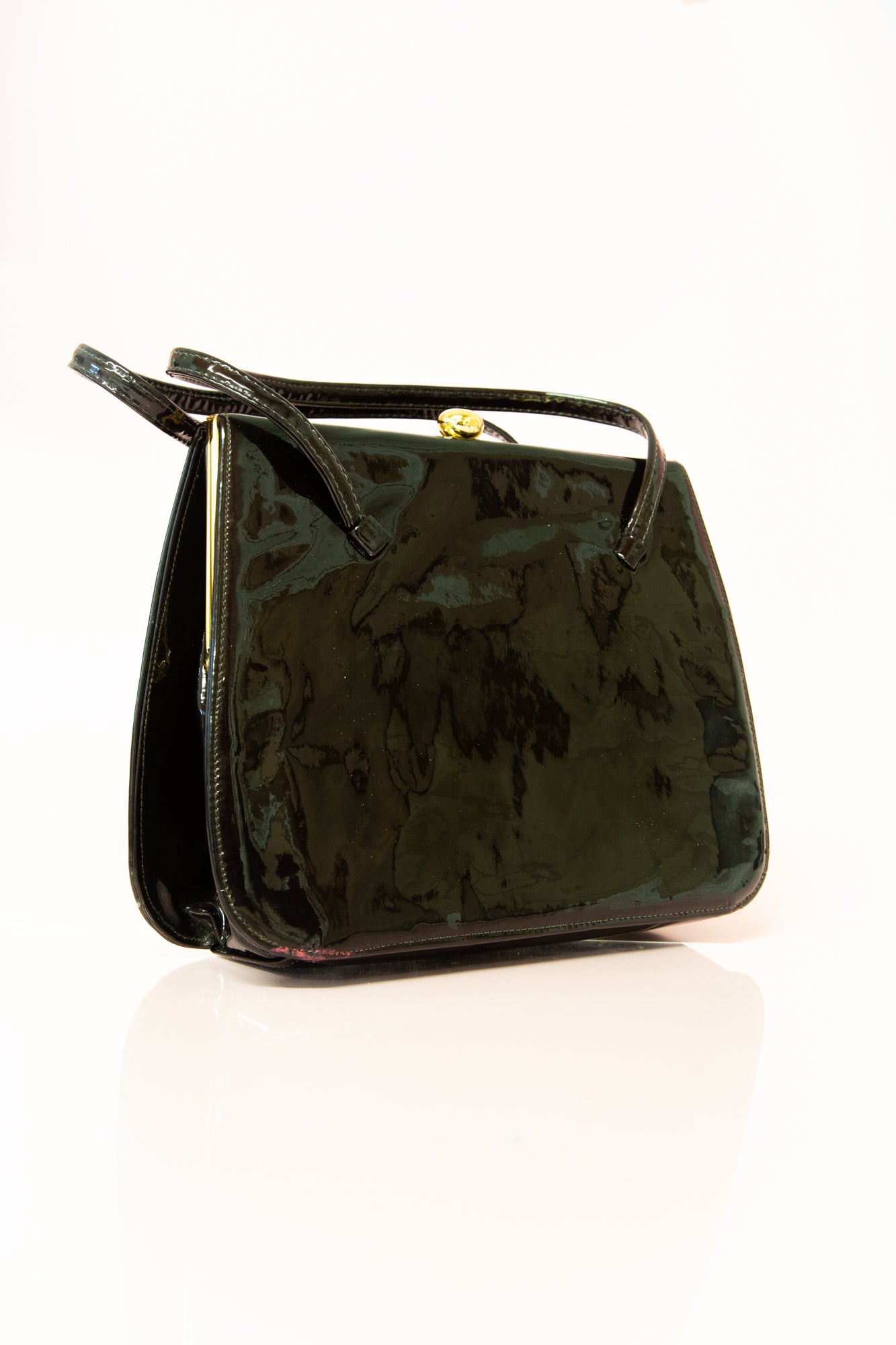 Vintage 1960s Holmes Patent Leather Handbag