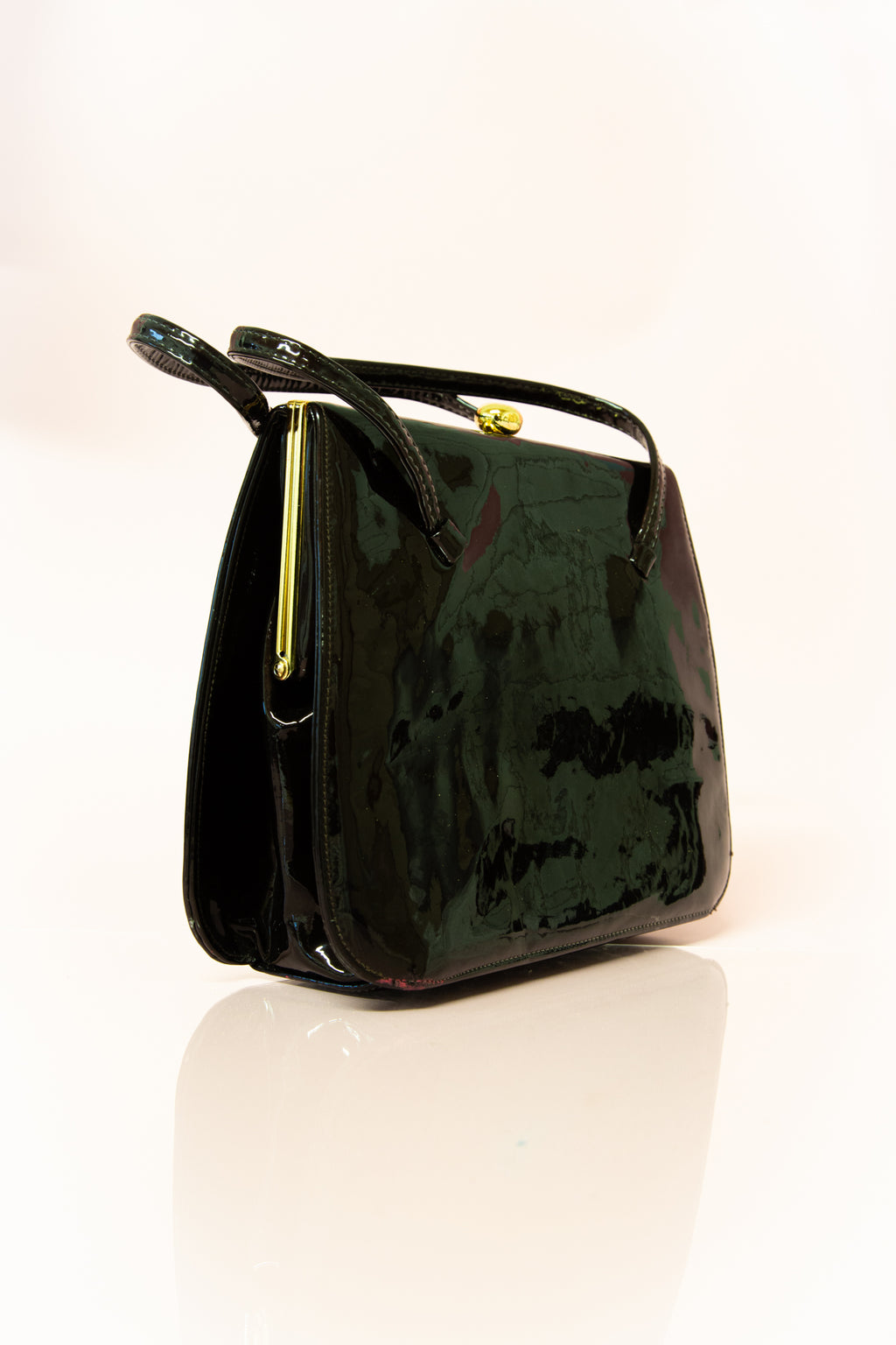 Vintage 1960s Holmes Patent Leather Handbag