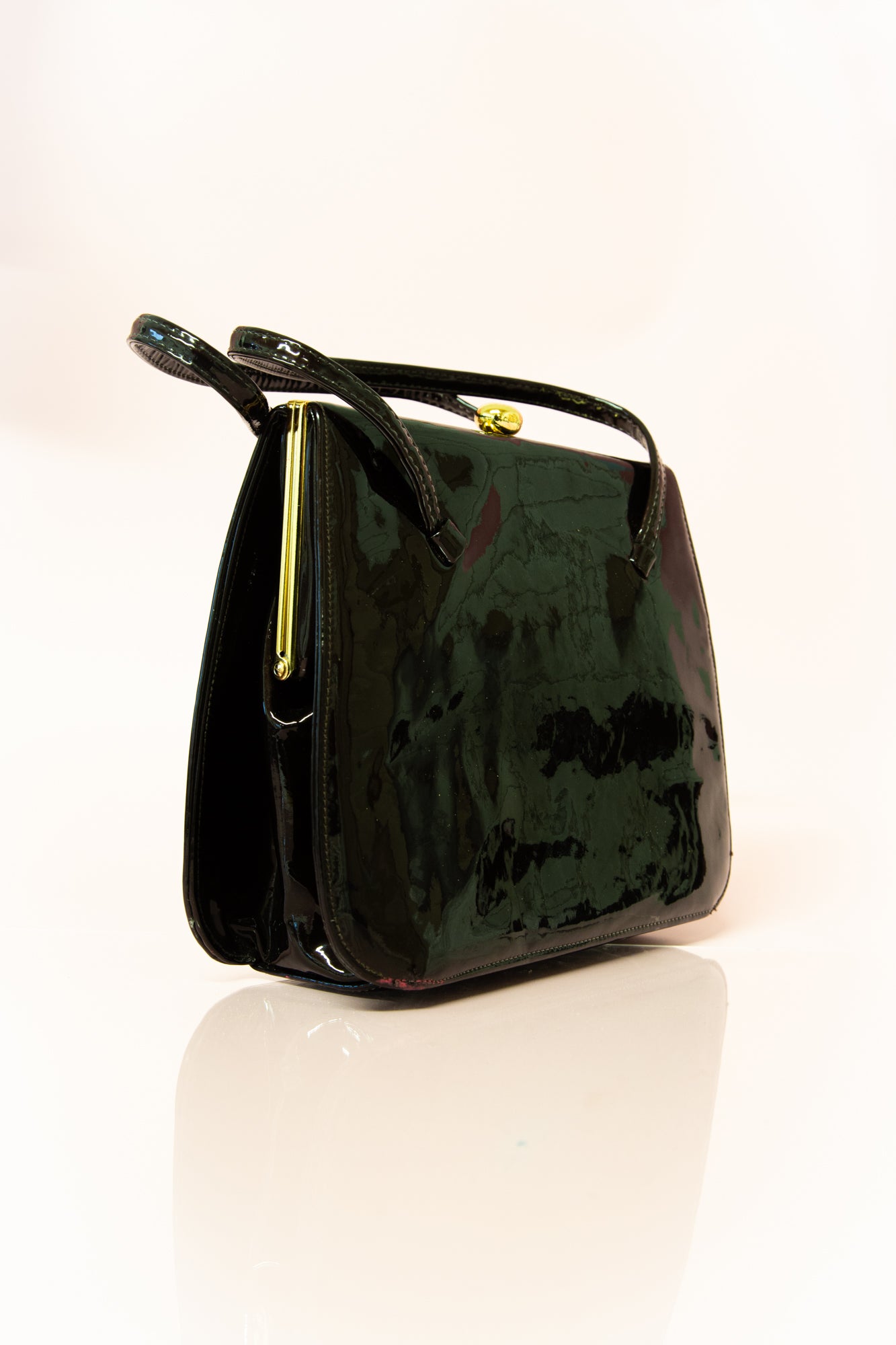 Vintage 1960s Holmes Patent Leather Handbag