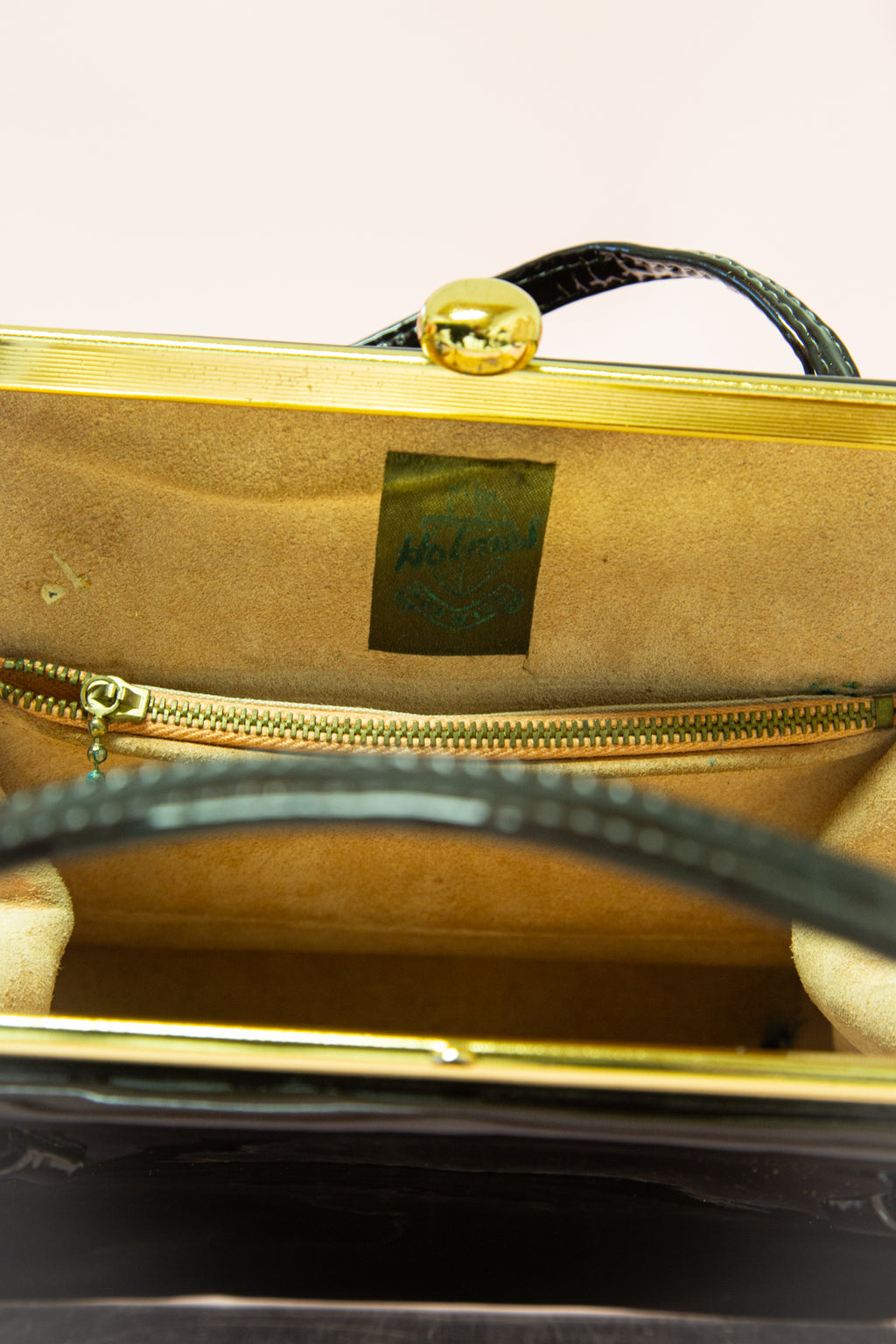 Vintage 1960s Holmes Patent Leather Handbag