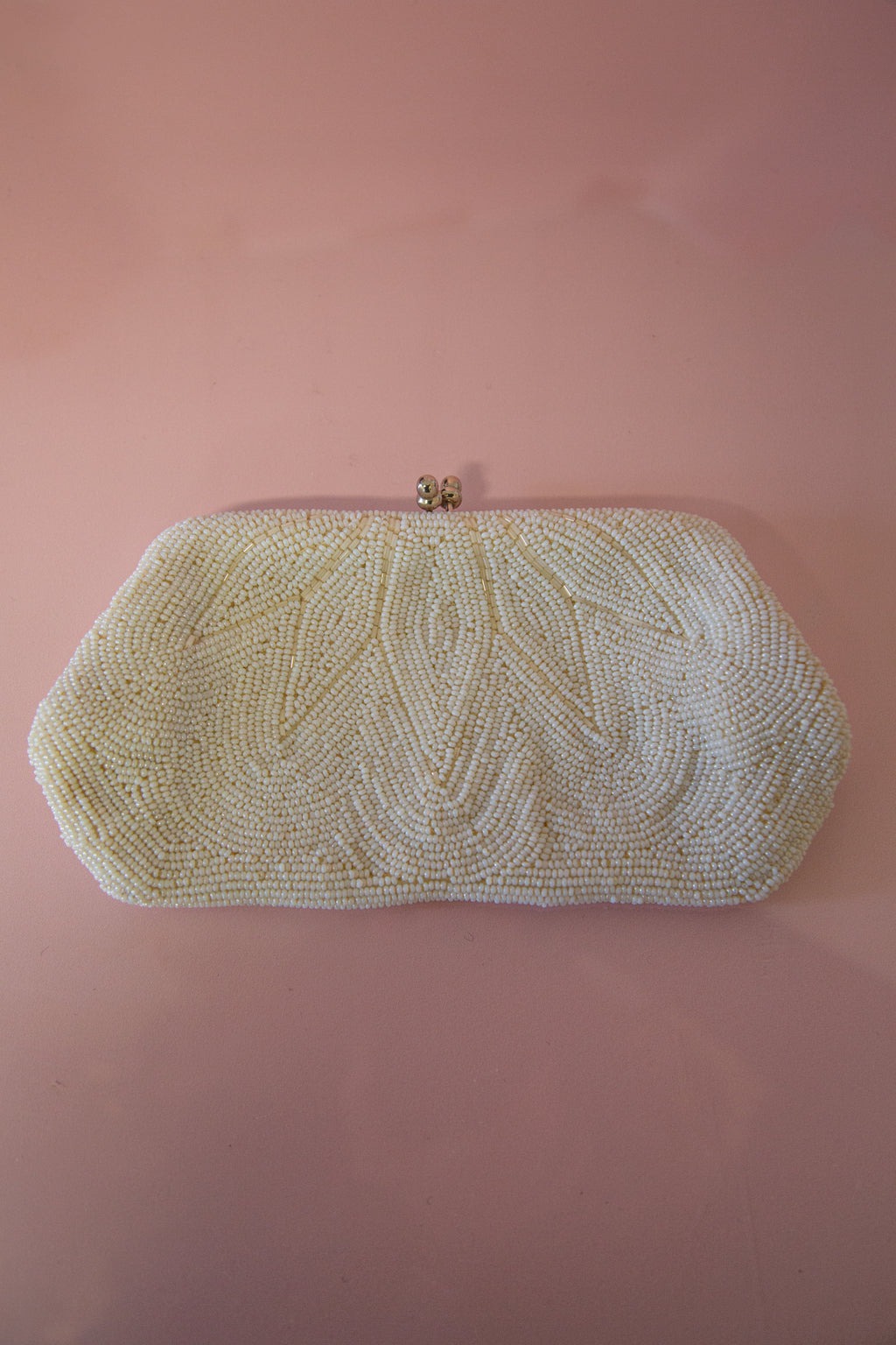 vintage 1930s art deco pearl beaded bridal bag