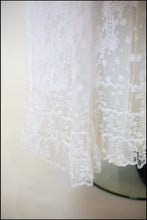 Vintage 1910s Edwardian White Lace Bridal Skirt