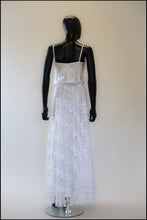 Vintage 1910s Edwardian White Lace Bridal Skirt