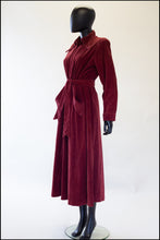 1940s corduroy cord house dress alexandra king vintage